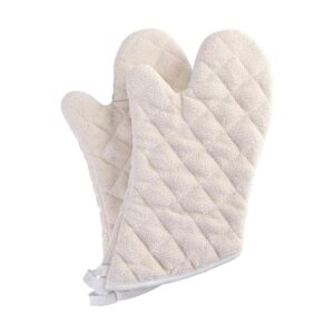 Juego de 2 guantes de horno de tela de rizo resistentes_1