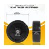 ARPRO Ruedas de remolque de barco de 6 pulgadas ruedas