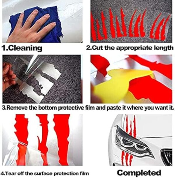 Pegatinas reflectantes para automóvil con garra de