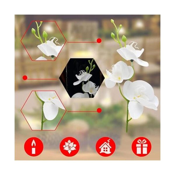 LARDUX 12 piezas Flores artificiales para velas_5