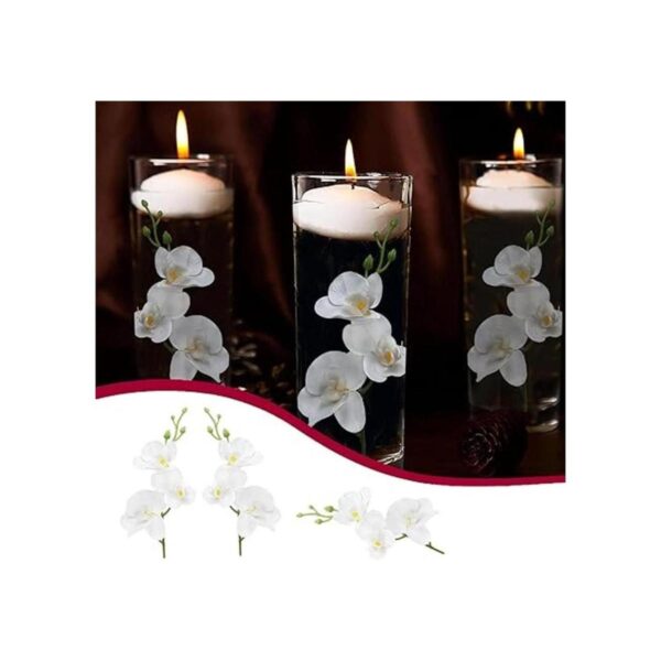 LARDUX 12 piezas Flores artificiales para velas_4