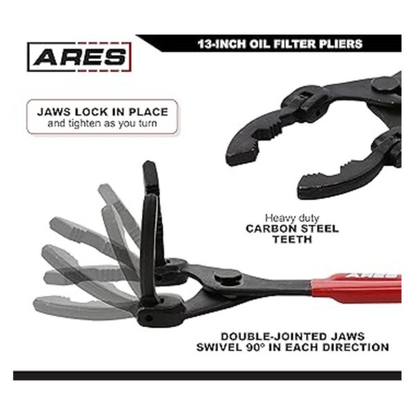 ARES 56054 Alicates para filtro de aceite de 13 pulgadas
