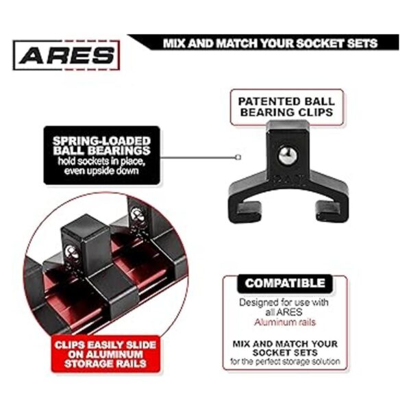 ARES 7020538 pulgadas Drive Red 6 pulgadas Socket_3