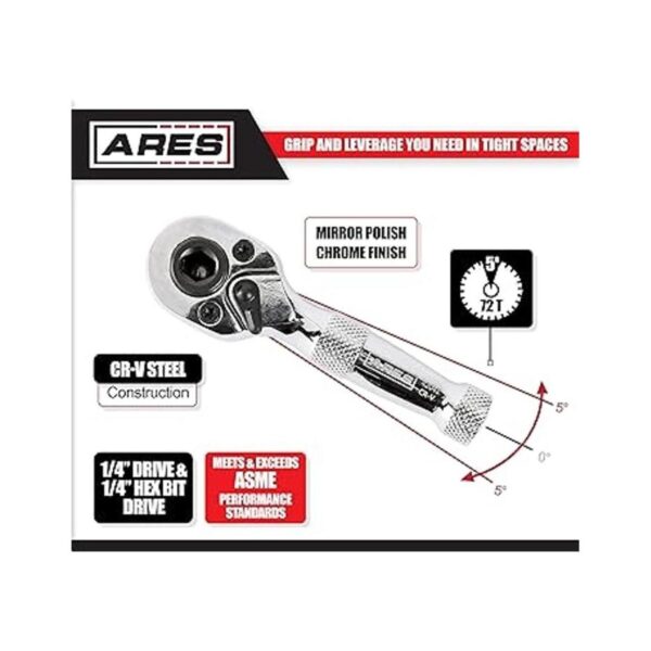 ARES 42041 Trinquete y broca de 72 dientes de 14_2