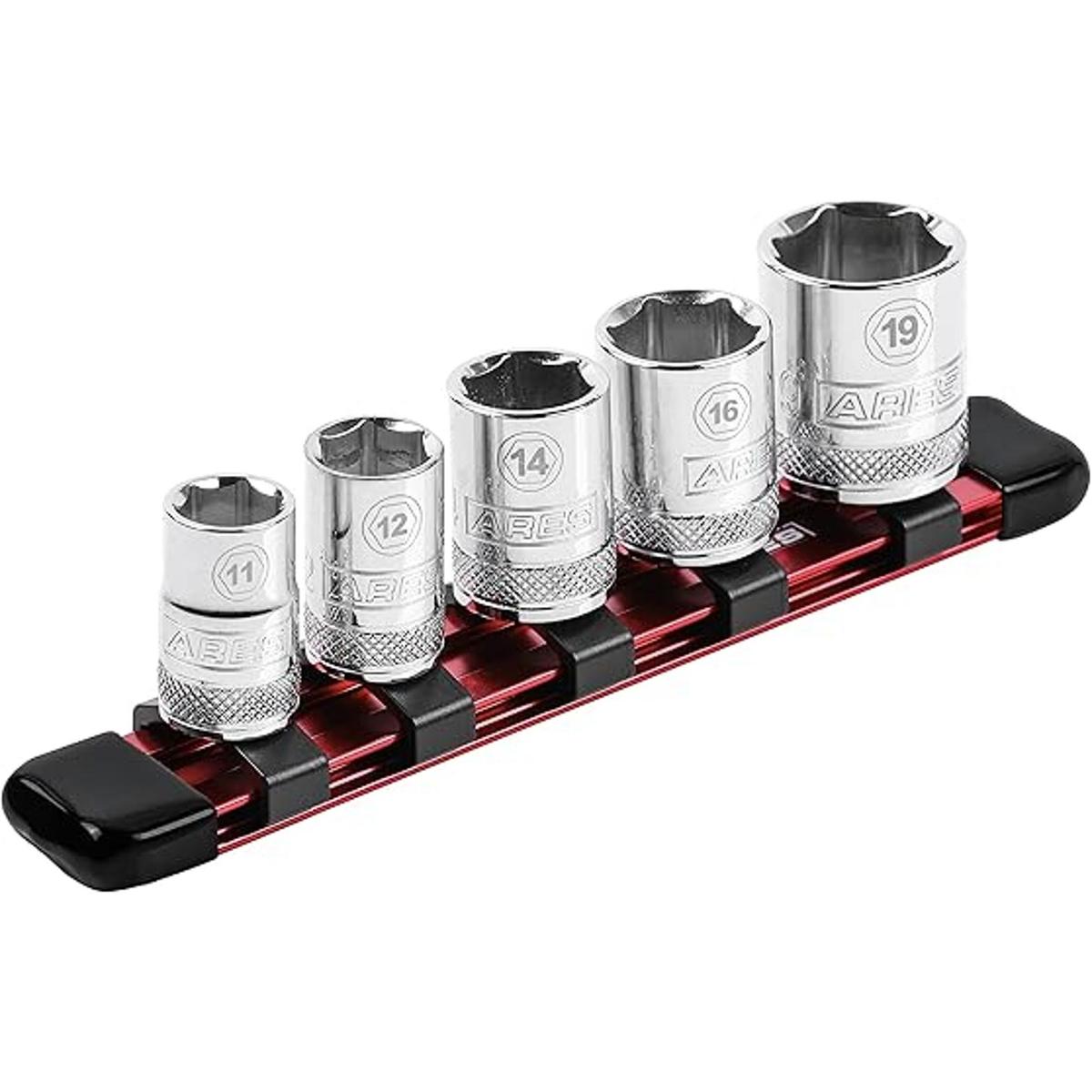 ARES 7020538 pulgadas Drive Red 6 pulgadas Socket