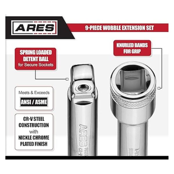 ARES 70330 Juego de extensión oscilante de 9 piezas_4