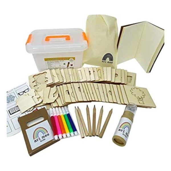 Juego de plantillas de dibujo de madera para niños ARI MES_1