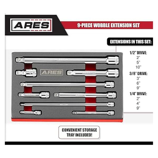 ARES 70330 Juego de extensión oscilante de 9 piezas_2