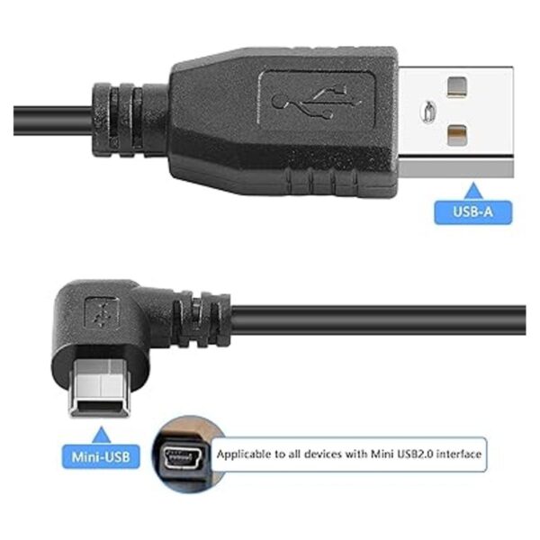 Mini cable USB para cámara de tablero Arifazy Q3 11.5 pies_3