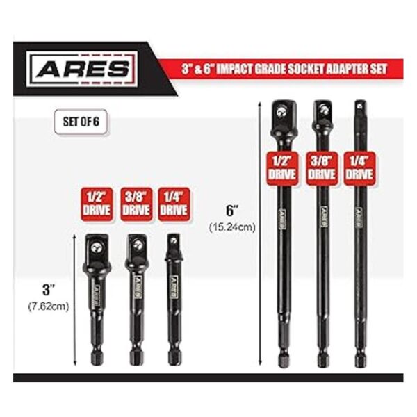 ARES 70382 Juego de adaptadores de enchufe de grado de_2