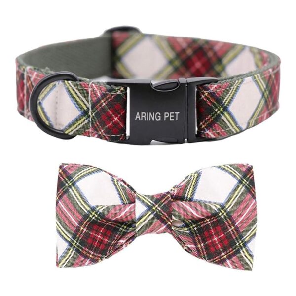 Collar Aring Pet con lazo y pajarita cuello ajustable