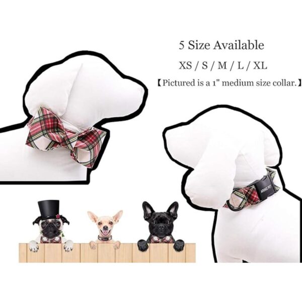 Collar Aring Pet con lazo y pajarita cuello ajustable