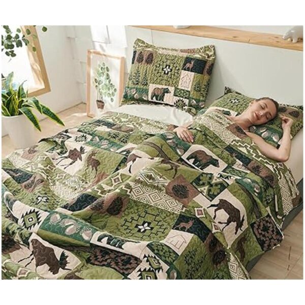 Juego de ropa de cama rústica tamaño queenmatrimonial_5