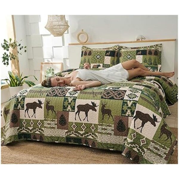 Juego de ropa de cama rústica tamaño queenmatrimonial_6