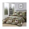 Juego de ropa de cama rústica tamaño queenmatrimonial_3