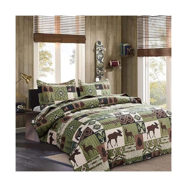 Juego de ropa de cama rústica tamaño queenmatrimonial_2