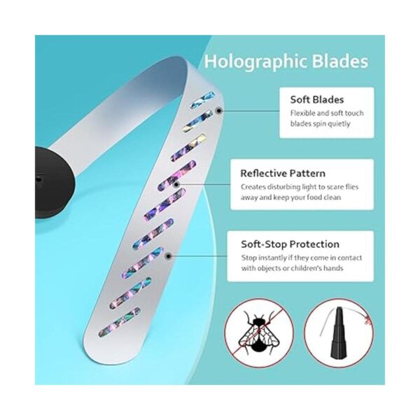 Ventiladores de mosca para mesas repelente de moscas para