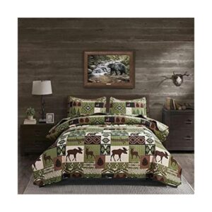 Juego de ropa de cama rústica tamaño queenmatrimonial_1