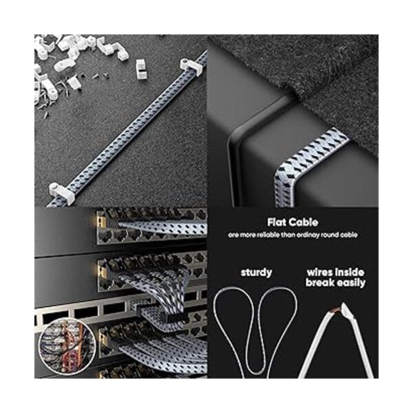 ARISKEEN Cable Ethernet Cat 8 de 30 pies cable de_2
