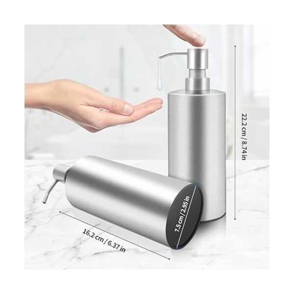 ARKTEK Dispensador de jabón grande de acero inoxidable_2