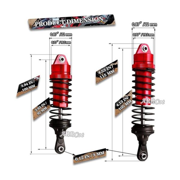 Big BORE Shocks Pieza de actualización para Traxxas_4