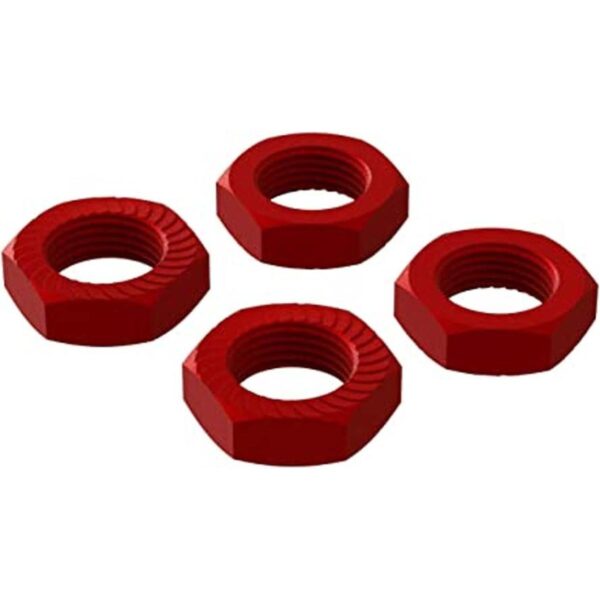 ARRMA Tuerca de rueda de aluminio 0.669 in rojo 4_1