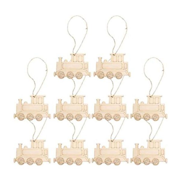 Artibetter 20 piezas de madera sin terminar adornos en