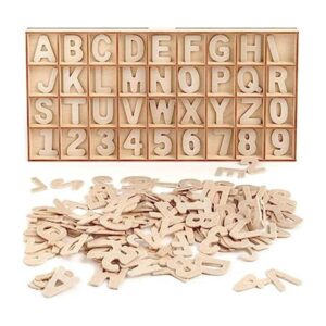 Arteza Letras y números de madera 144 piezas de madera_1