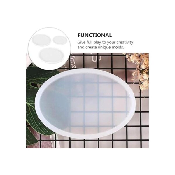 Artibetter Molde de resina de silicona para bandeja de