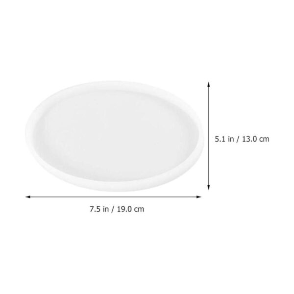 Artibetter Molde de resina de silicona para bandeja de