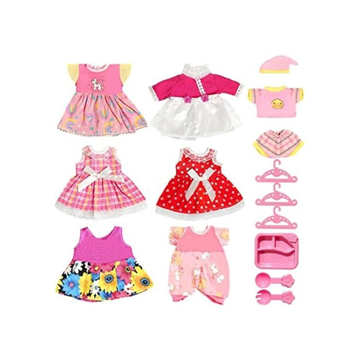 ARTST Juego de 7 accesorios para muñecas ropa de muñeca