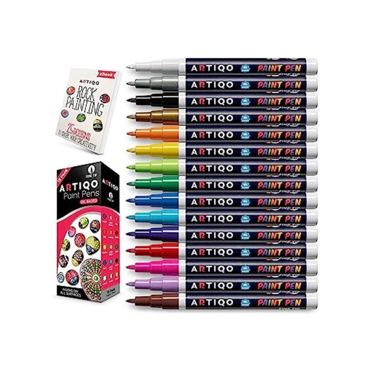 Bolígrafos de pintura de punta fina para pintura de roca