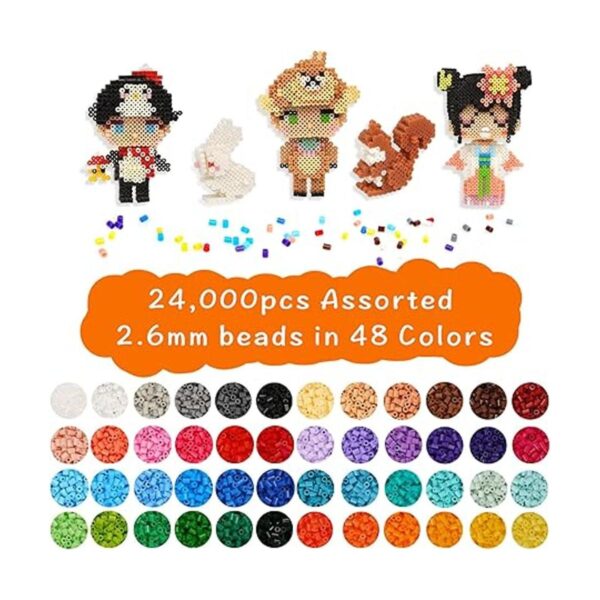 Artkal Mini Fuse Beads 24000 cuentas de hierro de 48_2