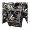 ARUOHHA Juego de dados de metal Hollow DND Dungeons and_1