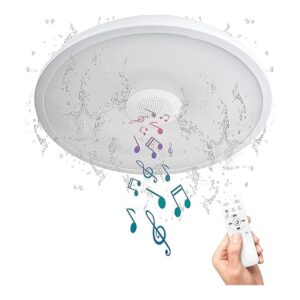ASALL Lámpara de techo impermeable inteligente lámpara de_1