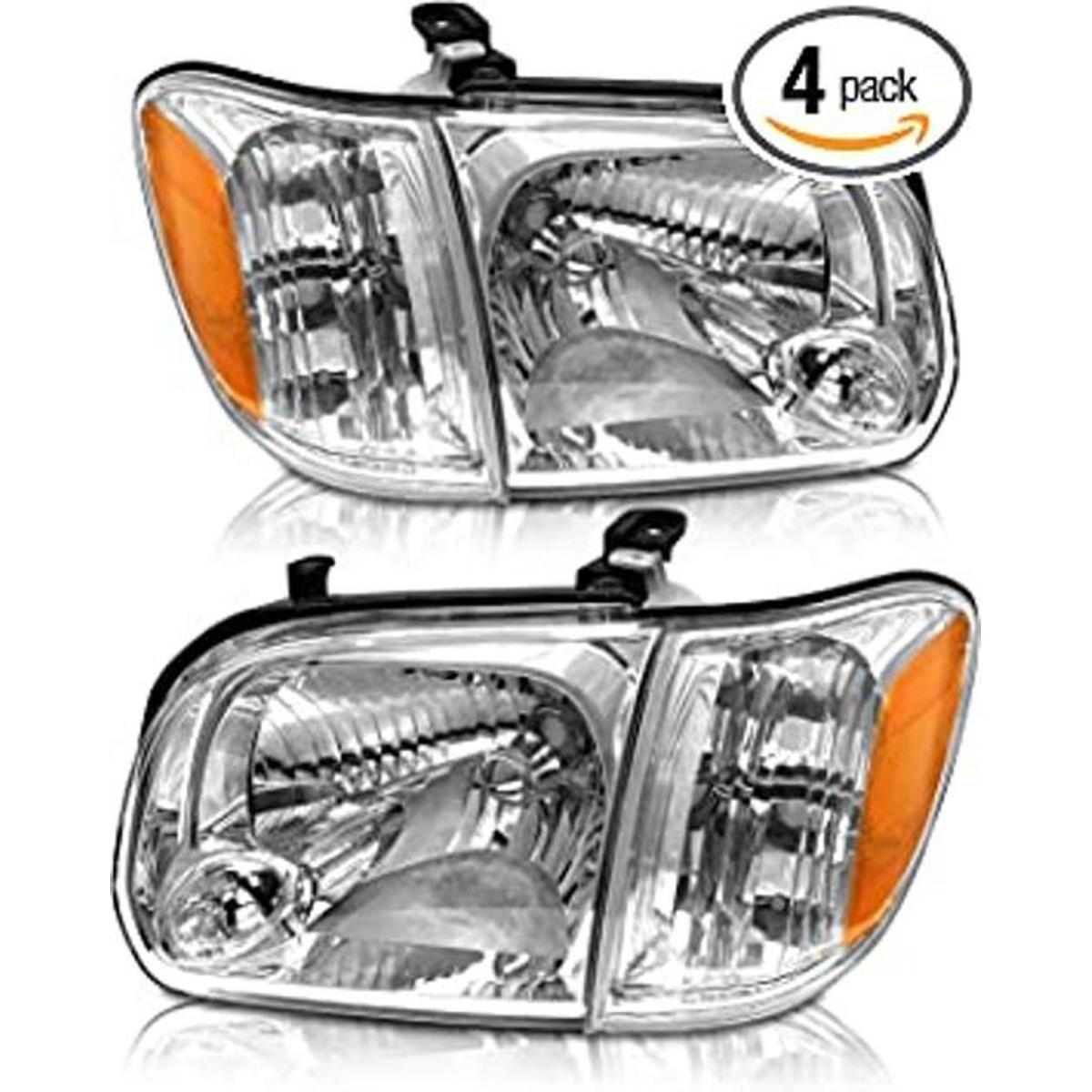 AS Conjunto de faros delanteros compatible con Toyota