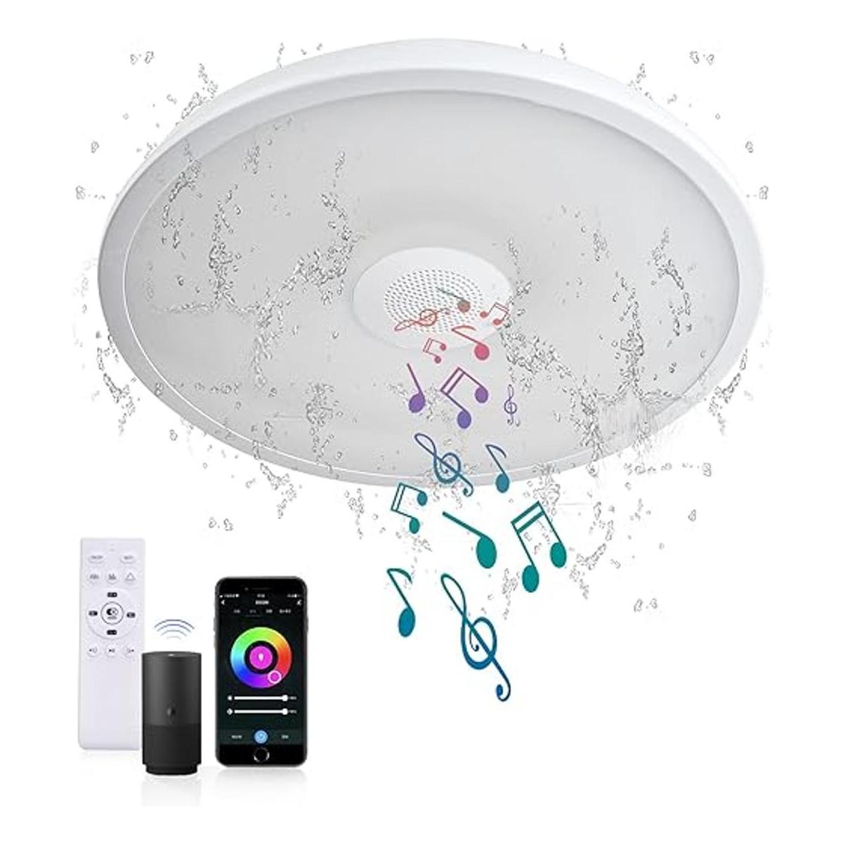 ASALL Lámpara de techo impermeable inteligente de 11