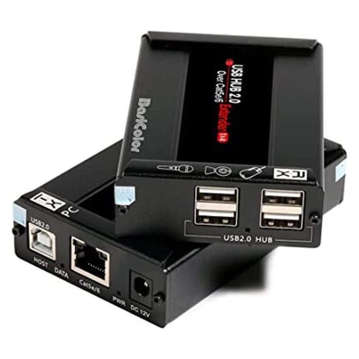 Basicolor Extensor USB 262ft 80m Kit con 4