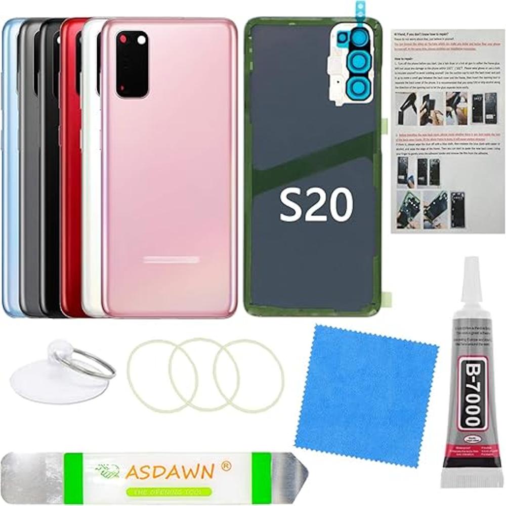 Reemplazo de vidrio trasero para Galaxy S20 con lente de