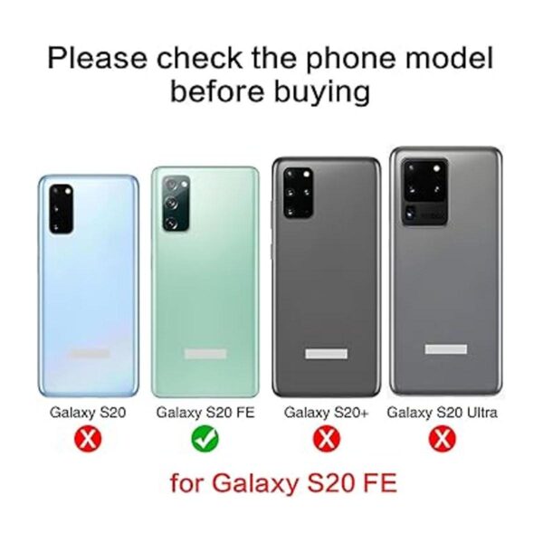2 piezas de repuesto para Samsung Galaxy S20 FE trasera