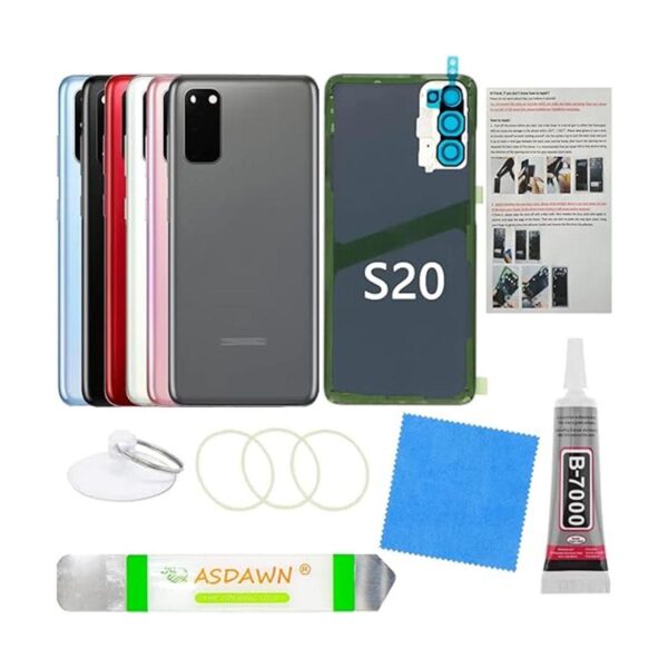 Cubierta trasera de vidrio para Galaxy S20 de repuesto con_1