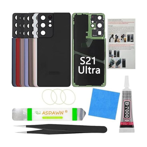 Funda trasera de cristal para Galaxy S21 Ultra con lente_1