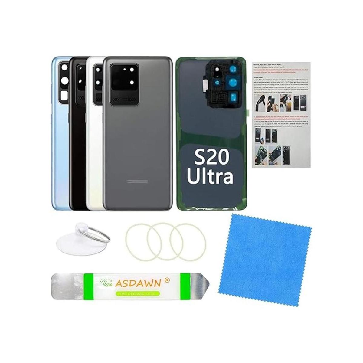 Cubierta trasera de vidrio para Galaxy S20 Ultra con todo