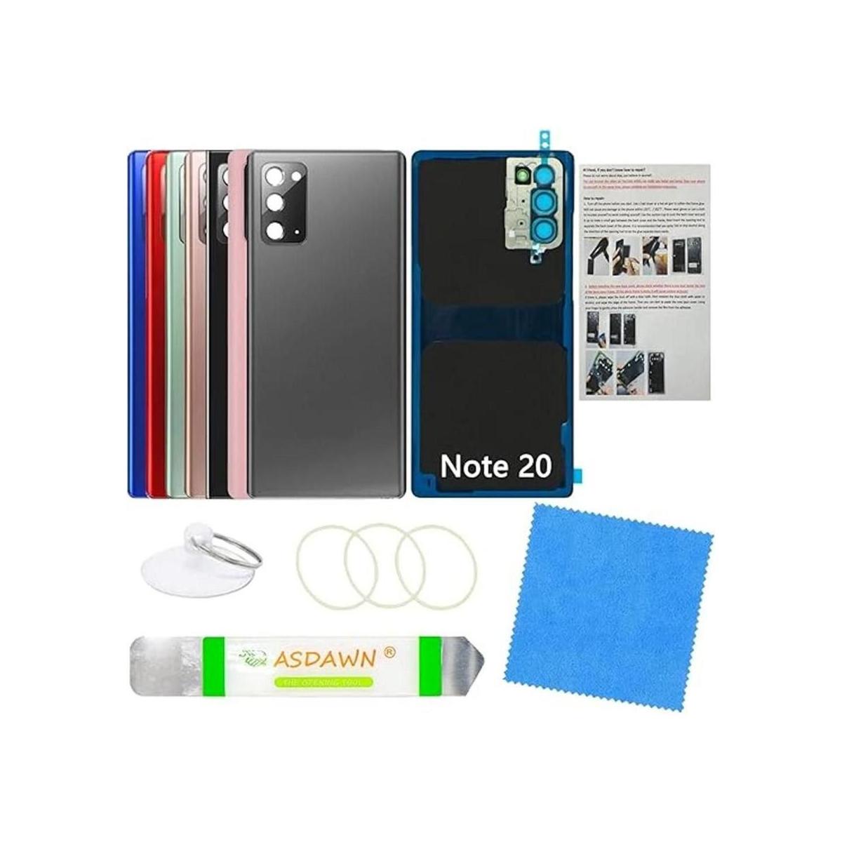 Cubierta trasera de vidrio para Galaxy Note 20 con lente