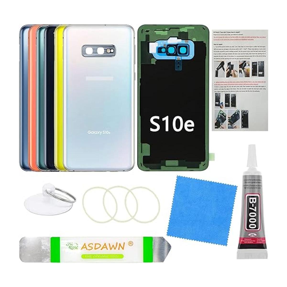 Cubierta trasera de vidrio para Galaxy S10e con lente de