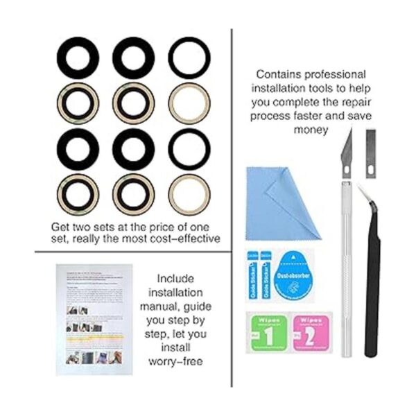 2 piezas de repuesto para iPhone 11 Pro 5.8 pulgadas con_2