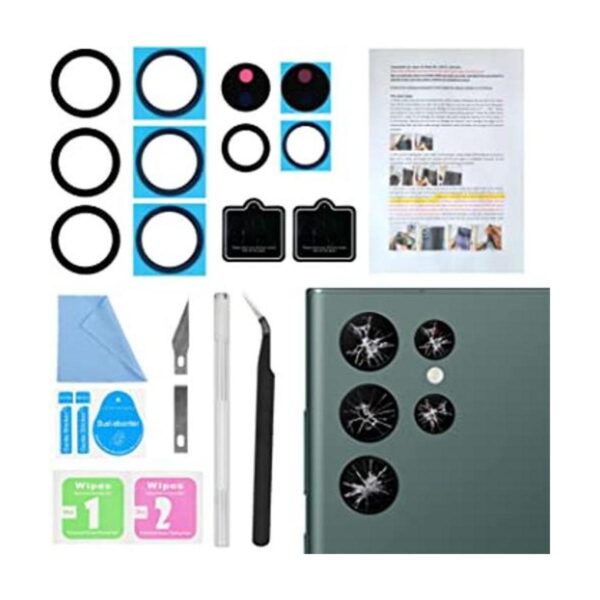 ASDAWN Juego de 2 piezas para Galaxy S22 Ultra Lente de