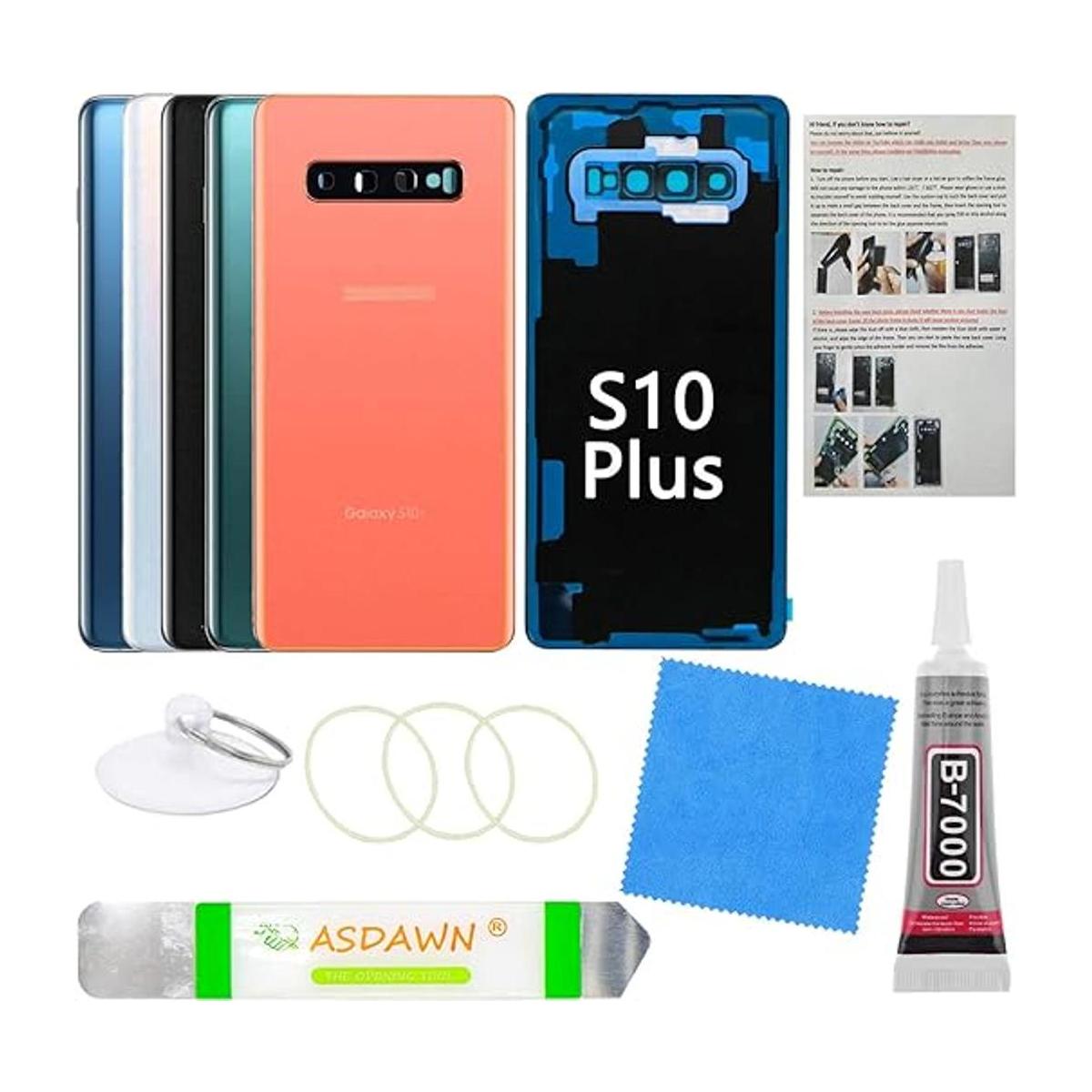 Funda de vidrio trasera para Galaxy S10 con lente de
