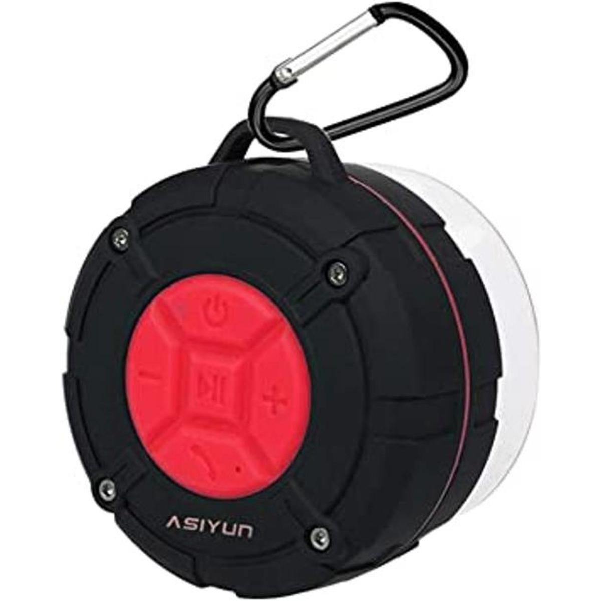 ASIYUN Altavoz de ducha altavoz Bluetooth impermeable