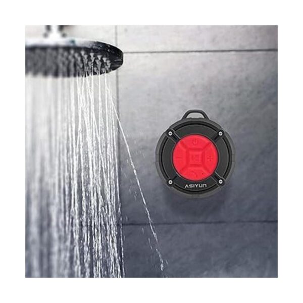 ASIYUN Altavoz de ducha altavoz Bluetooth impermeable_4
